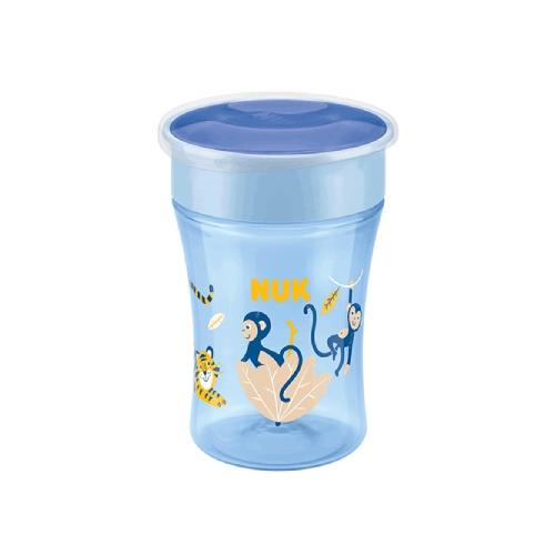 Miniaturka artykułu - NUK Kubek niekapek Evolution Magic Cup 230ml niebieski 8m+