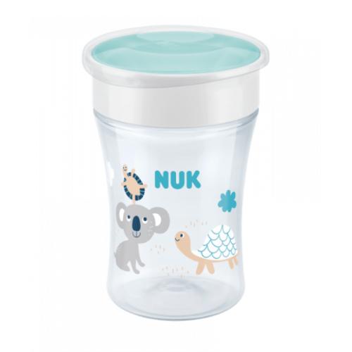 Miniaturka artykułu - NUK Kubek niekapek Evolution Magic Cup 230ml turkusowy 8m+