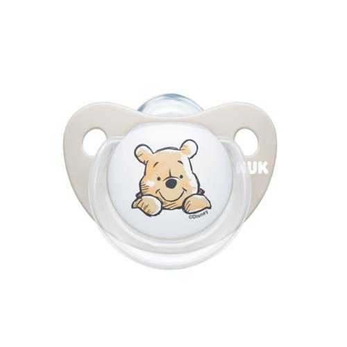 Miniaturka artykułu - NUK Smoczek uspokajający silikonowy Kubuś 0-6m (730324), 1 sztuka