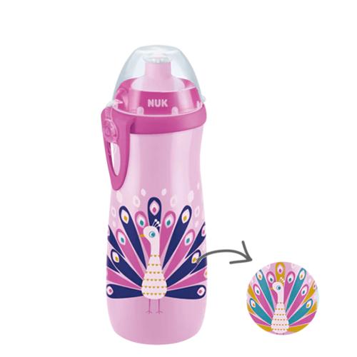 Miniaturka artykułu - NUK Sports Cup Kubek z silikonowym ustnikiem sportowym 450ml Kameleon fioletowy