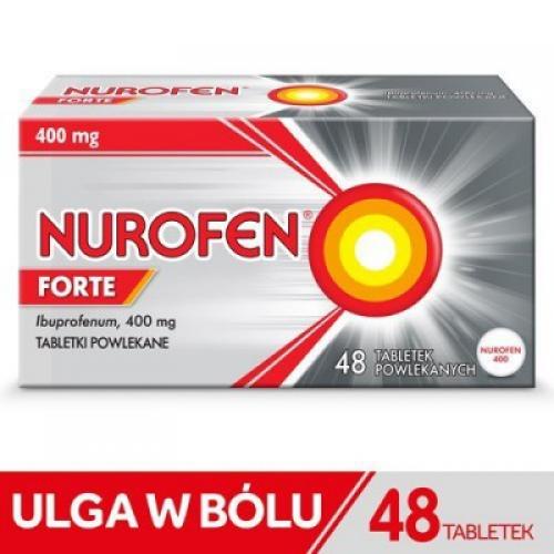 Miniaturka artykułu - NUROFEN FORTE, 48 tabletek USZKODZONE TEKTUROWE OPAKOWANIE