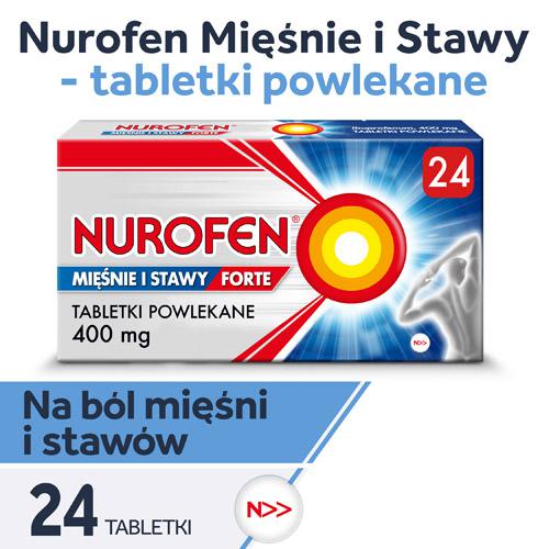 Miniaturka artykułu - Nurofen Mięśnie i Stawy Forte- 24 tabl.