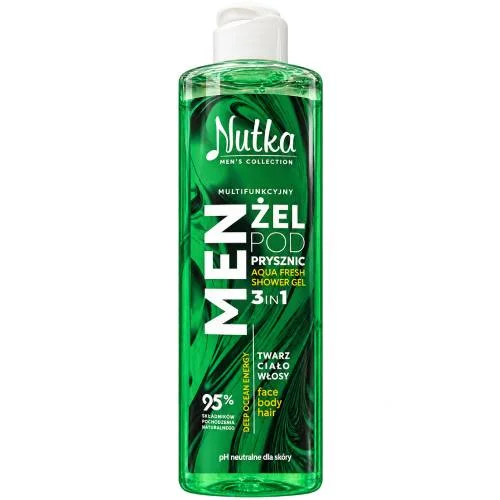 Miniaturka artykułu - Nutka Men's Collection Multifunkcyjny żel pod prysznic dla mężczyzn 3w1, 400 ml