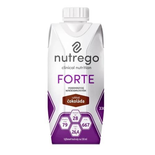 Miniaturka artykułu - Nutrego Forte czekolada, 330ml KR&Oacute;TKA DATA 16.07.2026