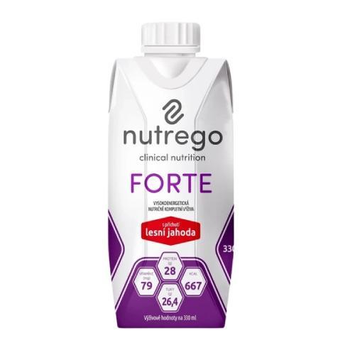 Miniaturka artykułu - Nutrego Forte poziomka, 330ml KR&Oacute;TKA DATA 03.07.2026