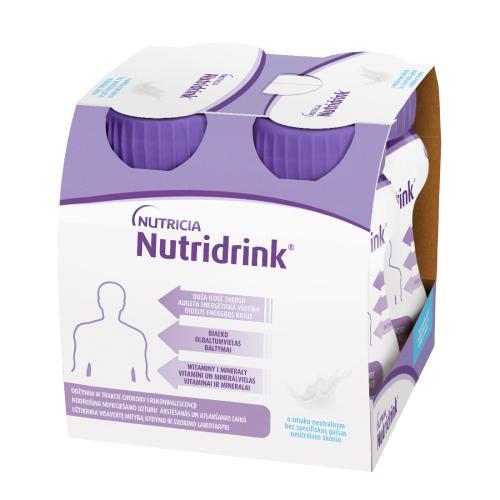 Miniaturka artykułu - Nutridrink neutralny, 4x125ml KR&Oacute;TKA DATA 31.10.2026