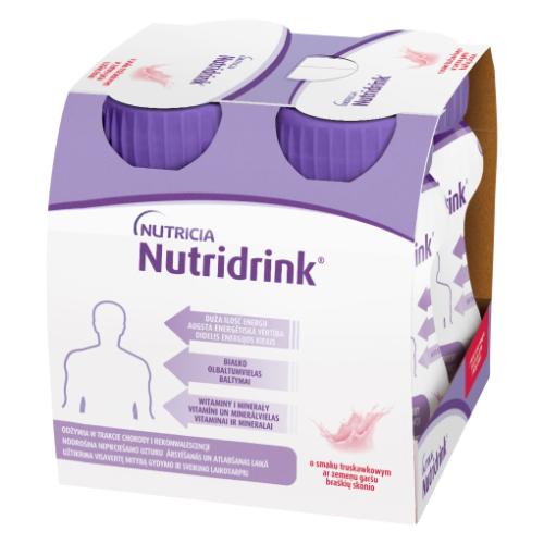 Miniaturka artykułu - Nutridrink truskawka, 4x125ml