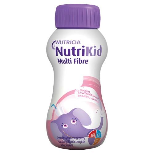 Miniaturka artykułu - NutriKid Multi Fibre smak truskawkowy, 200ml 