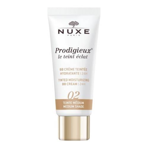 Miniaturka artykułu - NUXE PRODIGIEUX Nawilżający krem BB odcień średni 02, 30 ml