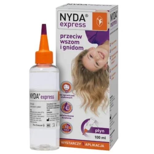 Miniaturka artykułu - Nyda Express Płyn przeciw wszom i gnidom, 100 ml
