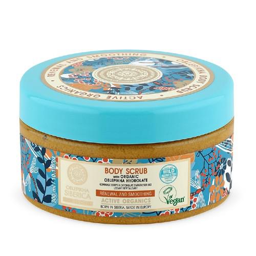 Miniaturka artykułu - OBLEPIKHA SIBERICA Wegański regenerująco-wygładzający cukrowy peeling do ciała, 300ml