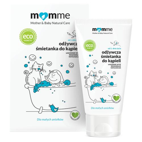 Miniaturka artykułu - MOMME Odżywcza śmietanka do kąpieli, 150 ml