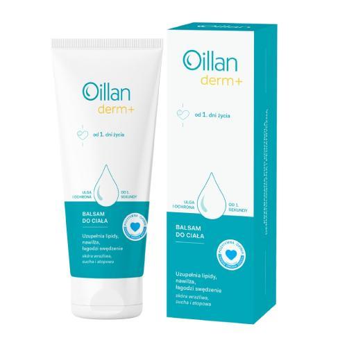 Miniaturka artykułu - OILLAN Derm+ Balsam do ciała, 200ml BRAK TEKTUROWEGO OPAKOWANIA