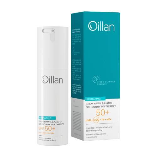 Miniaturka artykułu - Oillan Hydrating Krem nawilżająco-ochronny do twarzy SPF 50+ 50 ml