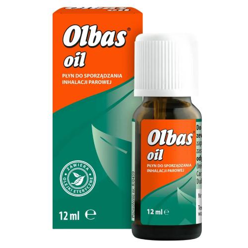 Miniaturka artykułu - Olbas Oil Płyn do sporządzania inhalacji parowej, 12 ml