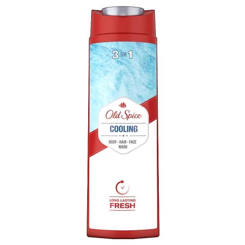 Miniaturka artykułu - Old Spice Cooling 3w1 Żel pod prysznic i szampon dla mężczyzn, 400 ml 
