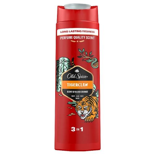 Miniaturka artykułu - Old Spice Tigerclaw 3w1 Żel pod prysznic i szampon dla mężczyzn, 400 ml