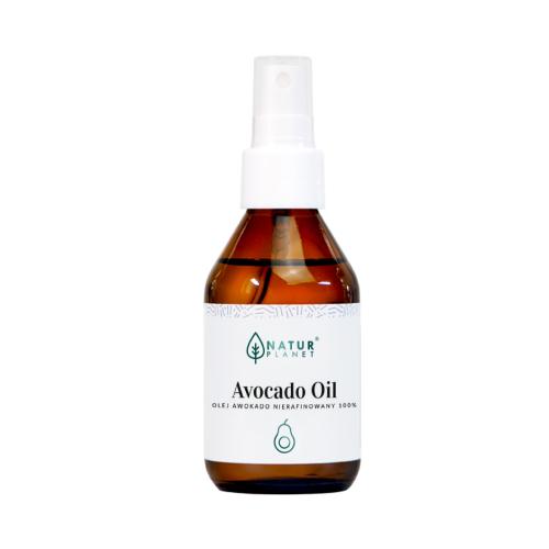 Miniaturka artykułu - NaturPlanet Olej Avocado nierafinowany, 100ml