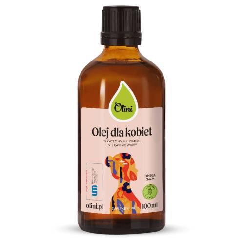 Miniaturka artykułu - Olini Olej dla kobiet tłoczony na zimno nierafinowany, 100 ml