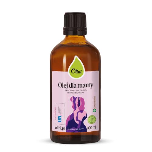 Miniaturka artykułu - Olini Olej dla mamy tłoczony na zimno nierafinowany, 250 ml