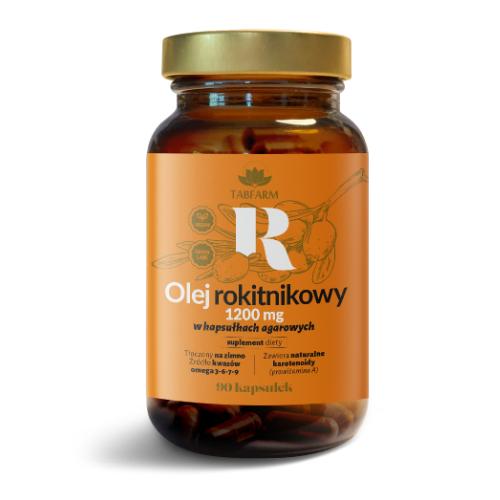 Miniaturka artykułu - Olej rokitnikowy 1200 mg, 90 kaps.