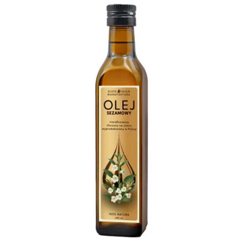 Miniaturka artykułu - Goldfarmex Olej sezamowy, 250 ml