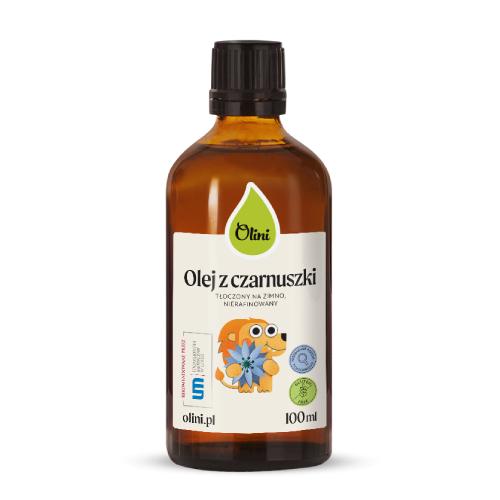 Miniaturka artykułu - Olini Olej z czarnuszki dla dzieci tłoczony na zimno nierafinowany, 100 ml