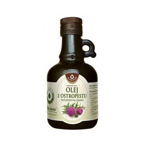 Miniaturka artykułu - Olej z ostropestu tłoczony na zimno OLEOFARM - 250 ml
