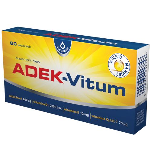 Miniaturka artykułu - OLEOFARM ADEK-Vitum, 60kaps.