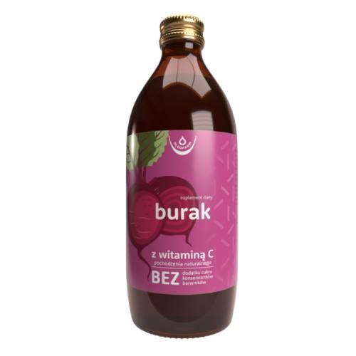 Miniaturka artykułu - OLEOFARM Burak - sok z buraka z naturalną witaminą C, 500ml