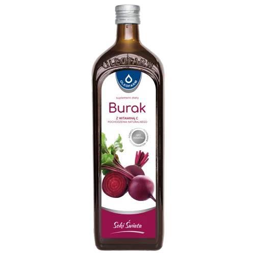 Miniaturka artykułu - Oleofarm Burak z witaminą C płyn, 980 ml