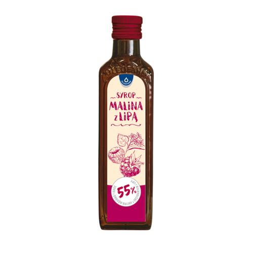 Miniaturka artykułu - OLEOFARM Malina z lipą Syrop, 250ml