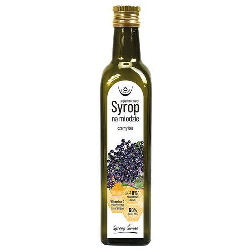 Miniaturka artykułu - Oleofarm Syrop na miodzie Czarny bez, 250ml  KR&Oacute;TKA DATA 31.08.2026