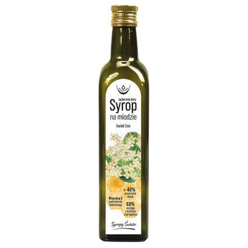 Miniaturka artykułu - OLEOFARM Syrop na miodzie kwiat bzu, 250ml KR&Oacute;TKA DATA 30.09.2026