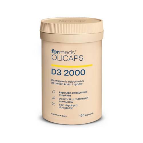 Miniaturka artykułu - FORMEDS Olicaps D3 2000, 120 kaps.