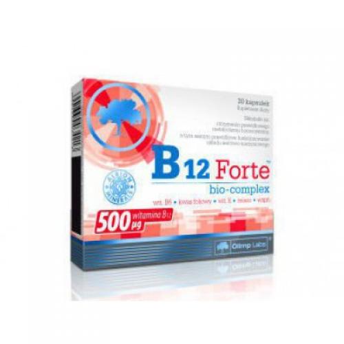 Miniaturka artykułu - OLIMP B12 FORTE BIO-COMPLEX - 30 kapsułek  USZKODZONE TEKTUROWE OPAKOWANIE