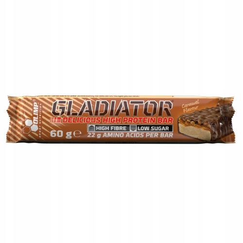 OLIMP Baton wysokobiałkowy Gladiator Caramel, 60g