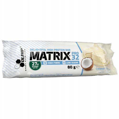 OLIMP Baton wysokobiałkowy Matrix Pro 32 Coconut, 80g