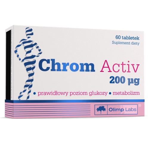 Miniaturka artykułu - OLIMP CHROM ACTIV 200 mg - 60 tabletek