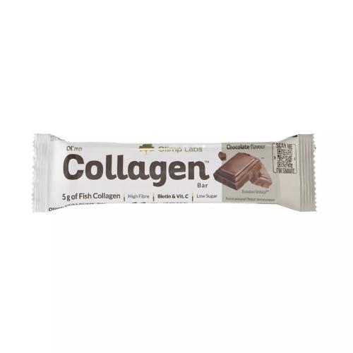Miniaturka artykułu - OLIMP Collagen Bar Wysokobiałkowy baton proteinowy Czekoladowy, 44g