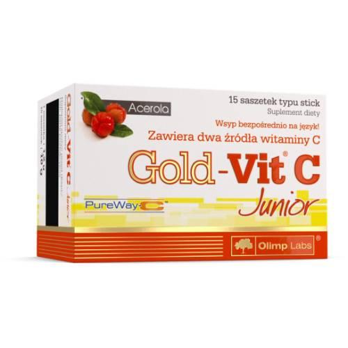 Miniaturka artykułu - Olimp Gold-Vit C Junior - 15 saszetek