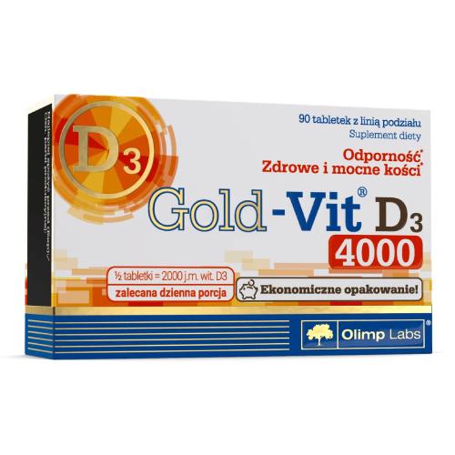 Miniaturka artykułu - Olimp Gold-Vit D3 4000, 90tabl.