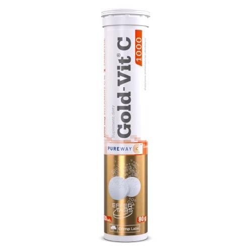 Miniaturka artykułu - OLIMP Gold-Vit.C 1000 smak pomarańczowy - 20 tabletek musujących