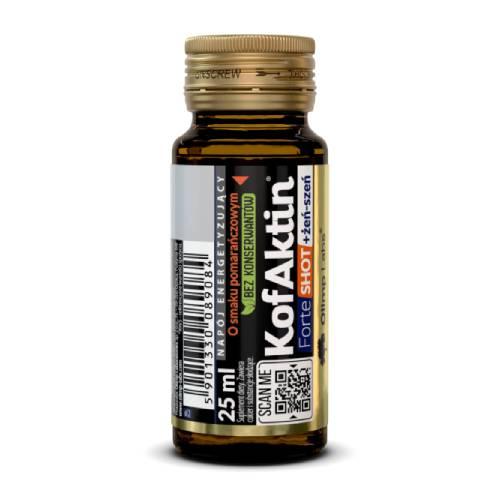 Miniaturka artykułu - Olimp Kofaktin Forte Shot + żeń-szeń o smaku pomarańczowym, 25 ml