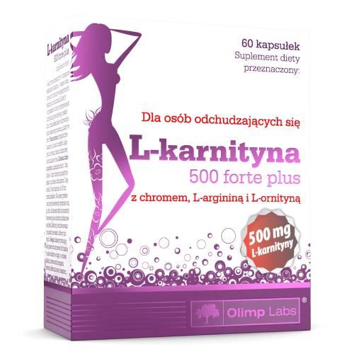 Miniaturka artykułu - Olimp L-Karnityna 500 Forte Plus - 60 kapsułek