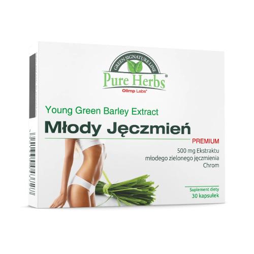 Miniaturka artykułu - Olimp Młody Jęczmień Premium, 30 kaps.