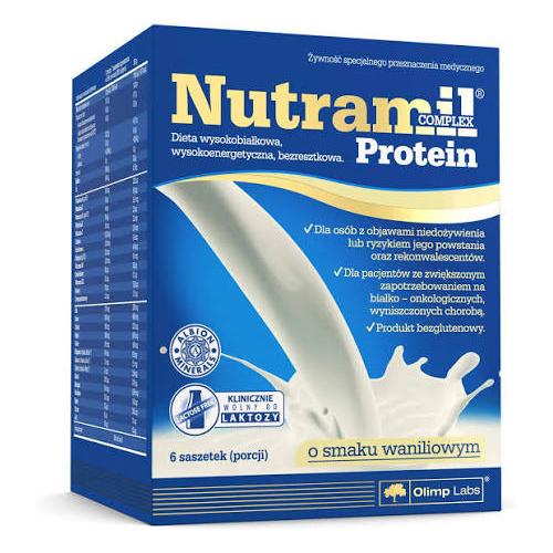Miniaturka artykułu - Olimp Nutramil Complex Protein wanilia - 6 saszetek