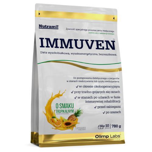 Miniaturka artykułu - Olimp Nutramil Immuven o smaku tropikalnym, 780 g USZKODZONE OPAKOWANIE