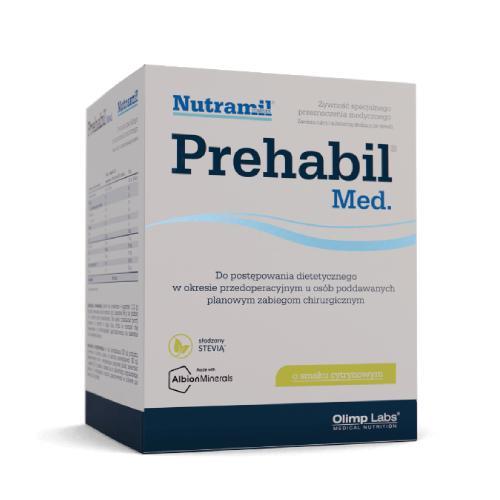 Miniaturka artykułu - OLIMP PreHabil Med. o smaku cytrynowym, 6sasz. USZKODZONY KARTON