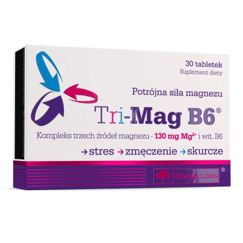 Miniaturka artykułu - OLIMP TRI-MAG B6 - 30 tabletek